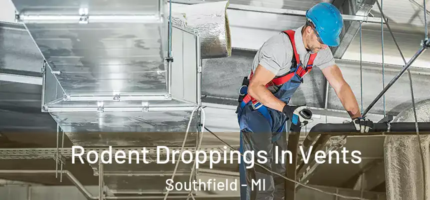  Rodent Droppings In Vents Southfield - MI
